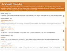Tablet Screenshot of librarylandroundup.blogspot.com