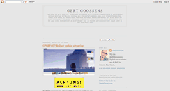 Desktop Screenshot of gertgoossens.blogspot.com