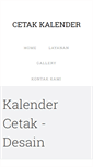 Mobile Screenshot of cetak-kalender.blogspot.com