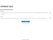 Tablet Screenshot of databasequiz.blogspot.com