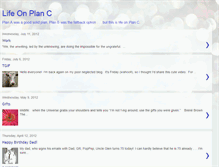 Tablet Screenshot of lifeonplanc.blogspot.com
