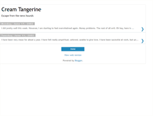 Tablet Screenshot of creamtangerine.blogspot.com