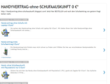 Tablet Screenshot of handyvertrag-ohne-schufaauskunft.blogspot.com