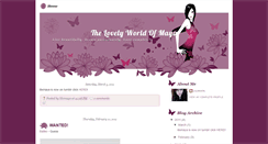 Desktop Screenshot of lilxmaya.blogspot.com