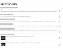 Tablet Screenshot of openyourdoors.blogspot.com