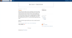 Desktop Screenshot of music--trend.blogspot.com