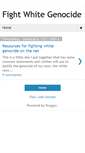 Mobile Screenshot of fightwhitegenocide.blogspot.com