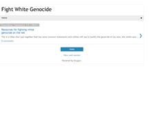 Tablet Screenshot of fightwhitegenocide.blogspot.com