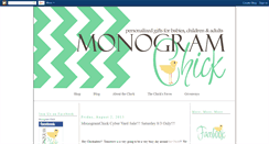 Desktop Screenshot of monogramchick.blogspot.com