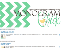 Tablet Screenshot of monogramchick.blogspot.com