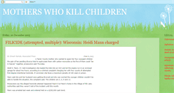 Desktop Screenshot of motherswhokillchildren.blogspot.com