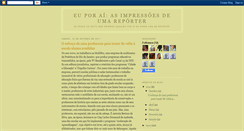 Desktop Screenshot of impressoesdeumareporter.blogspot.com