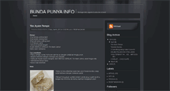 Desktop Screenshot of bundapunyainfo.blogspot.com