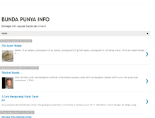 Tablet Screenshot of bundapunyainfo.blogspot.com