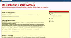 Desktop Screenshot of matematicasxmatematicas.blogspot.com