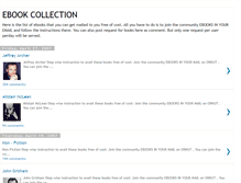 Tablet Screenshot of collection-ebooks.blogspot.com
