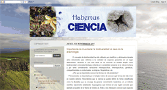 Desktop Screenshot of habemusciencia.blogspot.com