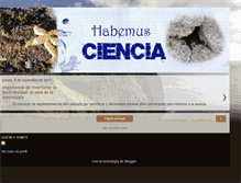 Tablet Screenshot of habemusciencia.blogspot.com