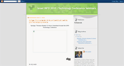 Desktop Screenshot of israelinfo2010technologyconference.blogspot.com