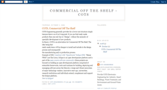 Desktop Screenshot of cotsengineering.blogspot.com
