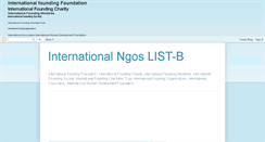 Desktop Screenshot of internationalngos-b.blogspot.com