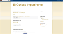 Desktop Screenshot of elcuriosoimpertinente2010.blogspot.com