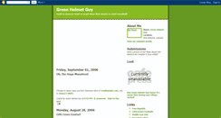 Desktop Screenshot of greenhelmetguy.blogspot.com