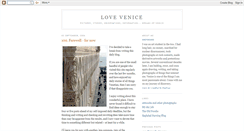 Desktop Screenshot of lovevenice.blogspot.com