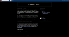 Desktop Screenshot of hillaryhart.blogspot.com