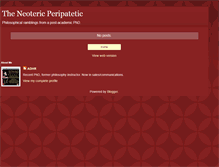 Tablet Screenshot of neotericperipatetic.blogspot.com