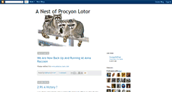 Desktop Screenshot of a-nest-of-procyon-lotor.blogspot.com