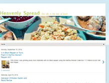 Tablet Screenshot of heavenlyspread.blogspot.com