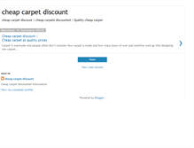 Tablet Screenshot of cheapcarpetdiscount.blogspot.com