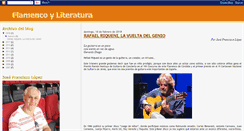 Desktop Screenshot of flamencoyliteratura.blogspot.com