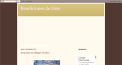 Desktop Screenshot of bendicionesdedios.blogspot.com