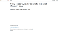 Desktop Screenshot of cudowny-ogrod.blogspot.com