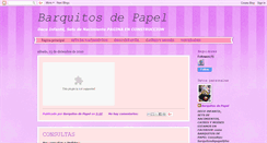 Desktop Screenshot of barquitosdepapeldecoinfantil.blogspot.com