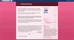 Desktop Screenshot of lifewaysharing.blogspot.com