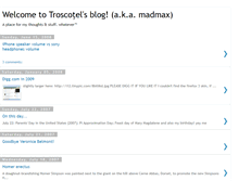 Tablet Screenshot of madmaxwhatever.blogspot.com