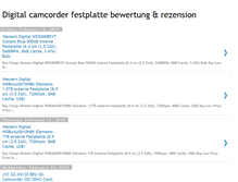 Tablet Screenshot of digitalcamcorderfestplatte.blogspot.com