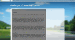 Desktop Screenshot of challengesofbecoming2moms.blogspot.com