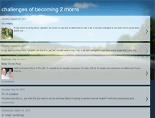 Tablet Screenshot of challengesofbecoming2moms.blogspot.com