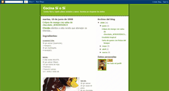 Desktop Screenshot of cocinaosiosi.blogspot.com