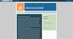 Desktop Screenshot of abscessesyoutube.blogspot.com