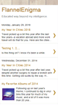 Mobile Screenshot of flannelenigma.blogspot.com