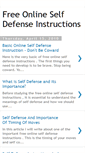 Mobile Screenshot of free-online-self-defense-instructions.blogspot.com