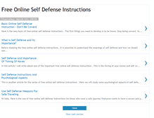 Tablet Screenshot of free-online-self-defense-instructions.blogspot.com