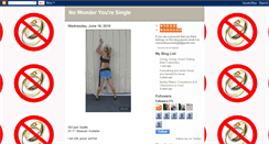 Desktop Screenshot of nowonderyouresingle.blogspot.com