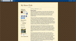 Desktop Screenshot of mysisterclyde.blogspot.com