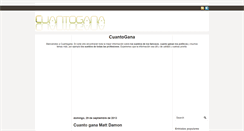 Desktop Screenshot of cuantogana.blogspot.com